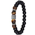 Miniatyrbild 3 av 6: Stilrent Kularmband (Tiger Eye) Natursten