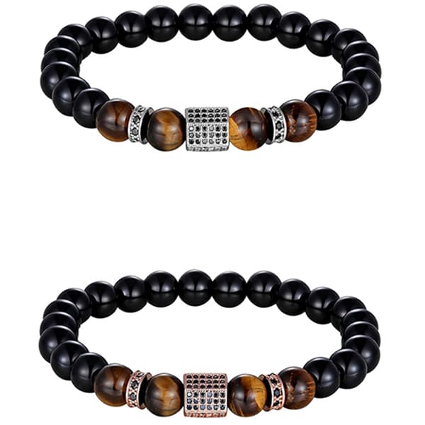 Stilrent Kularmband (Tiger Eye) Natursten