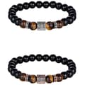 Miniatyrbild 5 av 6: Stilrent Kularmband (Tiger Eye) Natursten