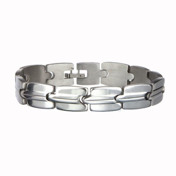 Silver Armband i Rostfritt Stål - Snygg Design på Länk / Kedja