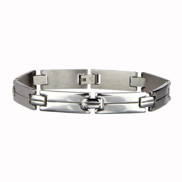 Silver Armband i Rostfritt Stål - Snygg Design på Länk / Kedja