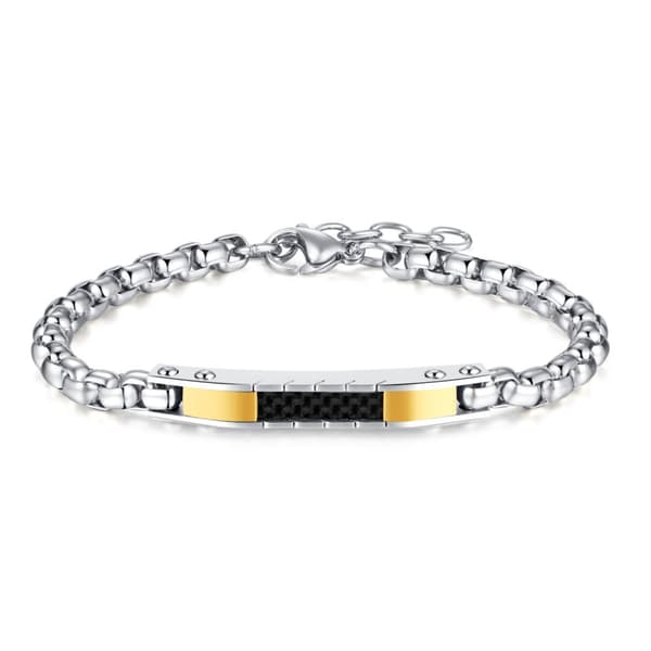 Stilig armbånd for menn og kvinner Sølv