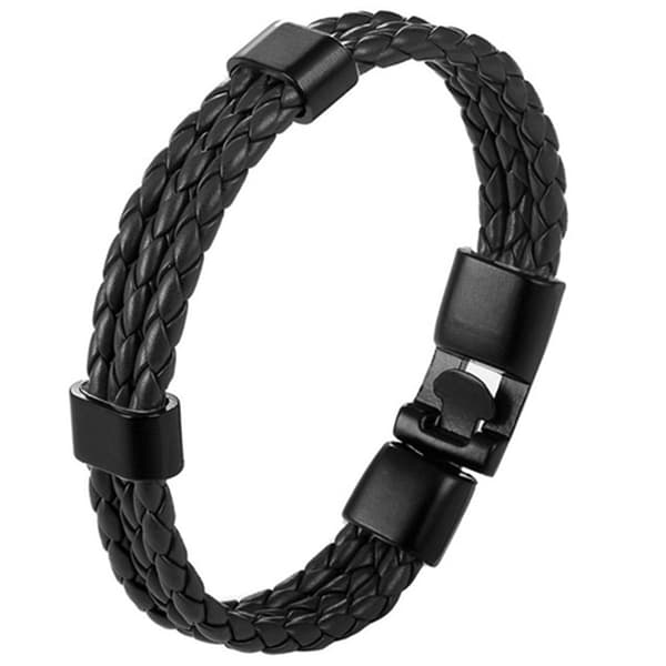 Flätat Armband i PU-Läder (Unisex)