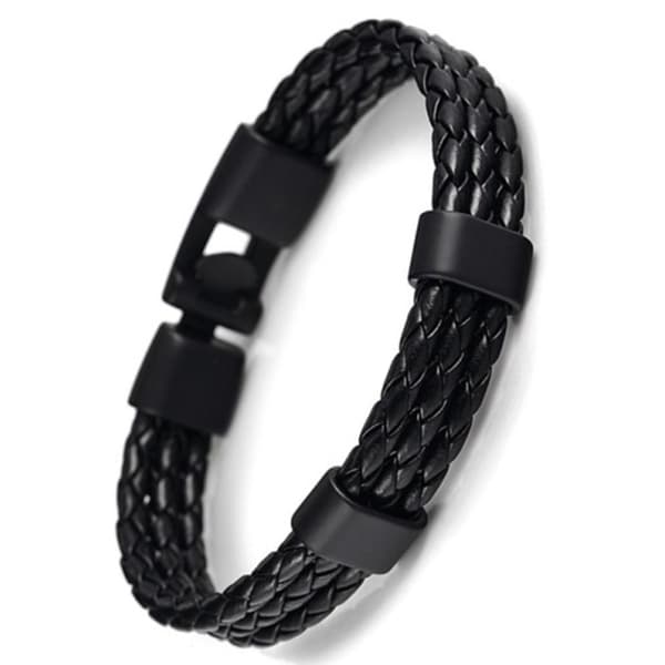 Flätat Armband i PU-Läder (Unisex)