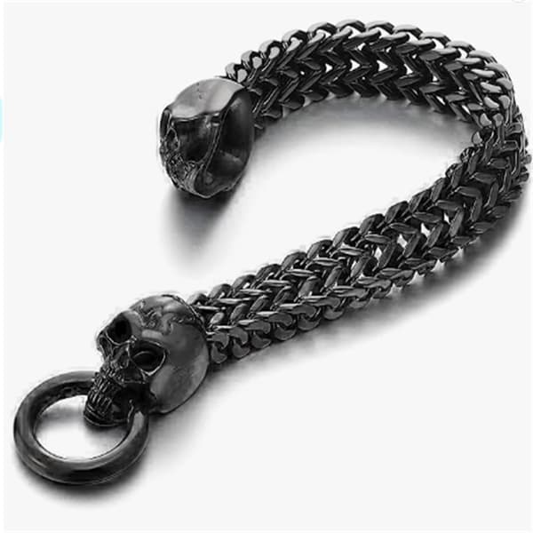 Vintage punk armbånd i rustfritt stål