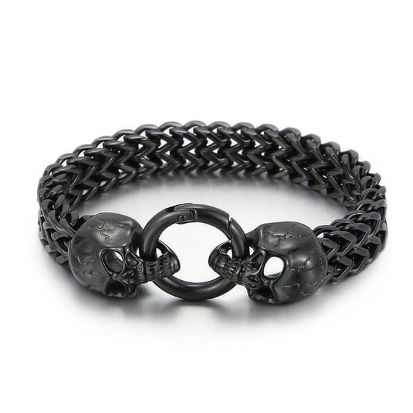 Vintage punk armbånd i rustfritt stål