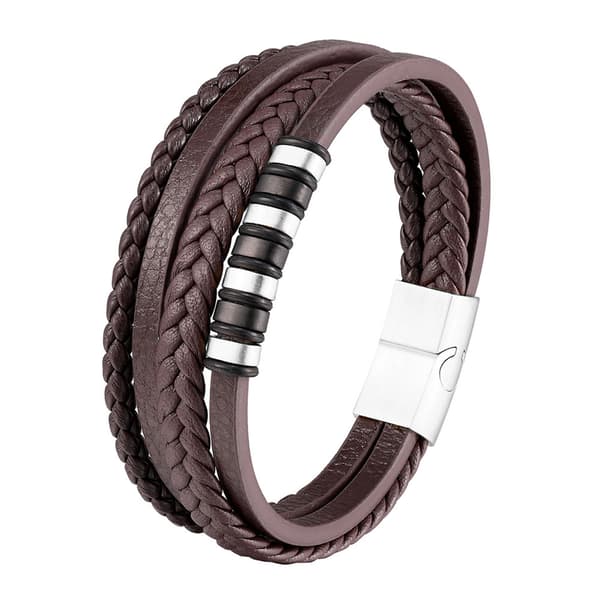 Stilsäkert och Slittåligt Flätat Läder (Armband)