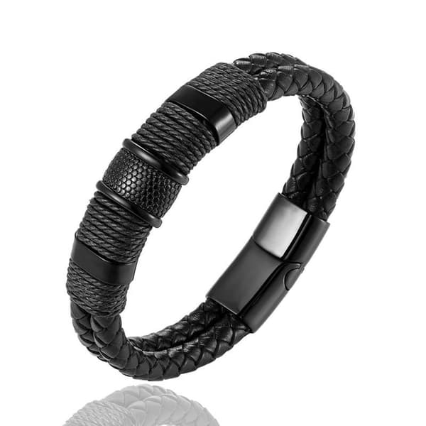 Stilrena Armband i Flätat PU-Läder