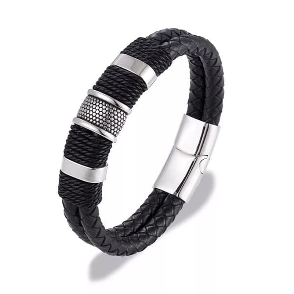 Stilrena Armband i Flätat PU-Läder
