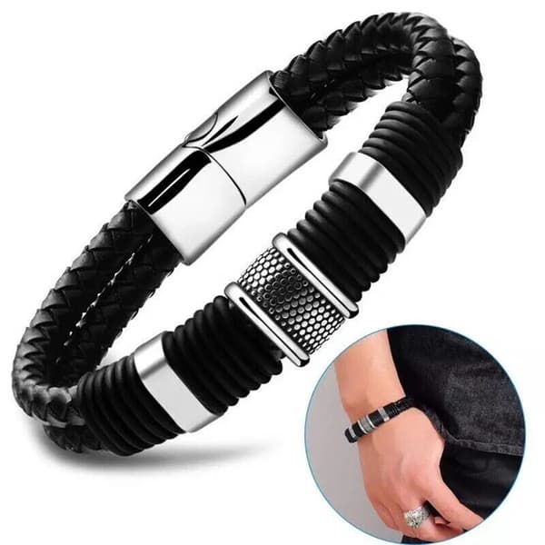 Stilrena Armband i Flätat PU-Läder