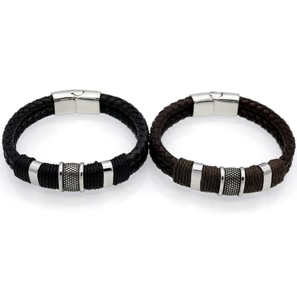 Stilrena Armband i Flätat PU-Läder