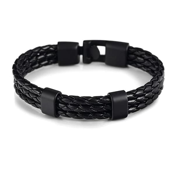Unisex-Armband - Stilrent & Bekvämt i PU-Läder Svart