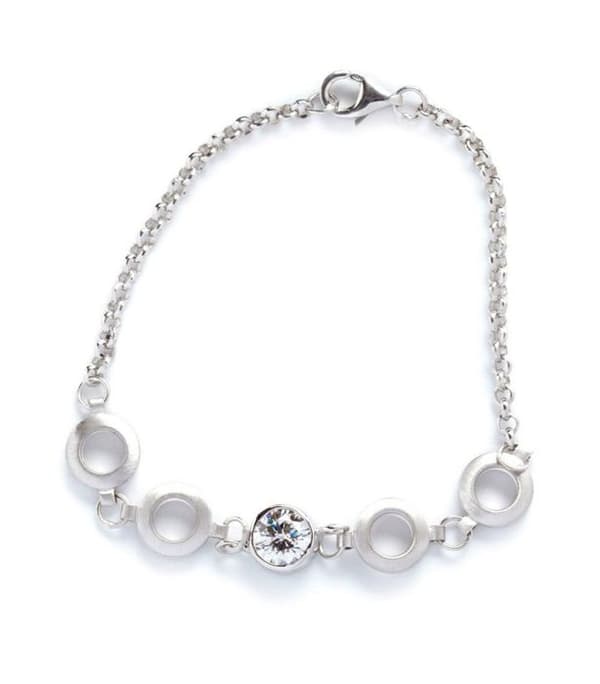 ORPHELIA 18 CM ARMBAND MED ZIRKONIUM