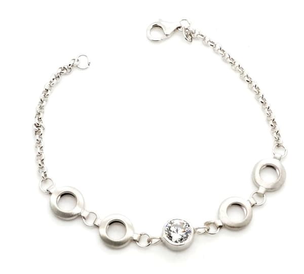ORPHELIA 18 CM ARMBAND MED ZIRKONIUM