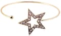 Miniatyrbild 1 av 2: Stelt Guld Armband/Bangle - Stjärna med Rhinestones - Justerbart