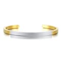 Miniatyrbild 1 av 2: Justerbart Armband i Rostfritt Stål - Guld och Silver (0,5 cm bredd)