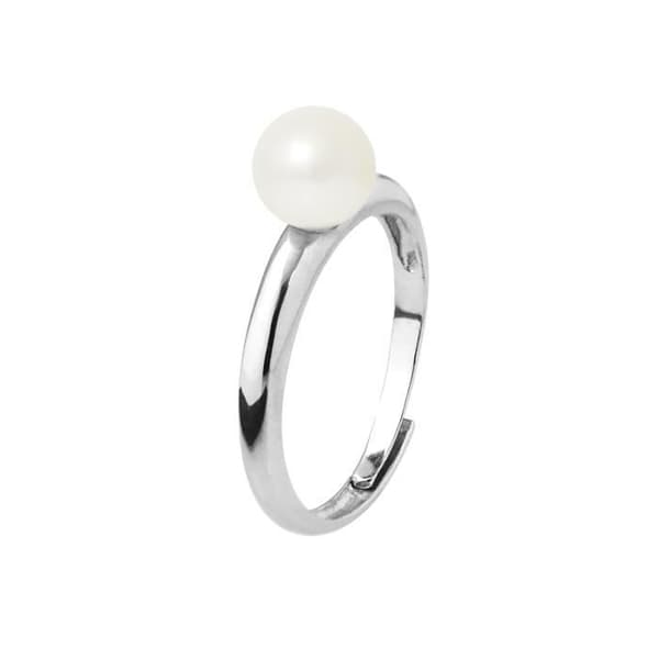 Armring - PERLINEA - Äkta odlad pärla - 925 Silver - Justerbar storlek 48-62 - Dam