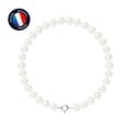 Miniatyrbild 1 av 4: Armband - PERLINEA - Äkta sötvattenskulturpärla 6-7 mm - 925 Silver - Längd 18 cm - Dam