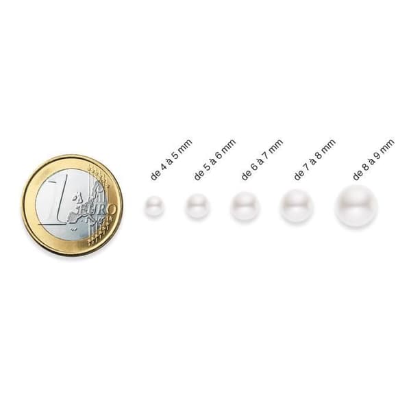 PERLINEA - My Chance Armband - Äkta rund sötvattensodlad pärla 5-6 mm Naturvit - Elastisk kabel - Damsmycken