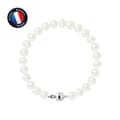 Miniatyrbild 1 av 4: Armband - PERLINEA - Äkta sötvattenskulturpärla 7-8 mm - 925 Silver - Kullås - 18 cm