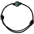Miniatyrbild 1 av 4: Armband - PERLINEA - Äkta Tahitisk odlad pärla 10-11 mm - Vaxad bomull - Justerbar 14-25 cm