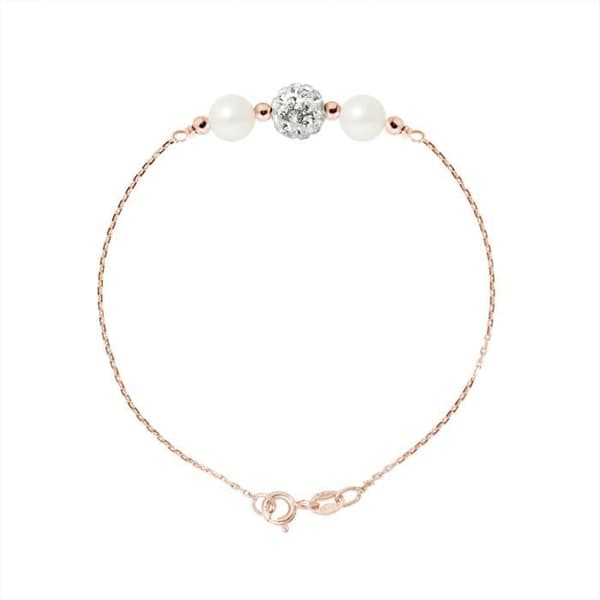 Armband - LOVA LOLA VAN DER KEEN - Sötvattenspärlor - 925 Sterling Silver - Längd 18 cm - Kristall
