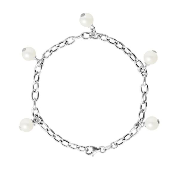 LOVA LOLA VAN DER KEEN - Armband - Prestige smycken - Äkta sötvattenskulturpärla - 925 Sterling Silver - Bij
