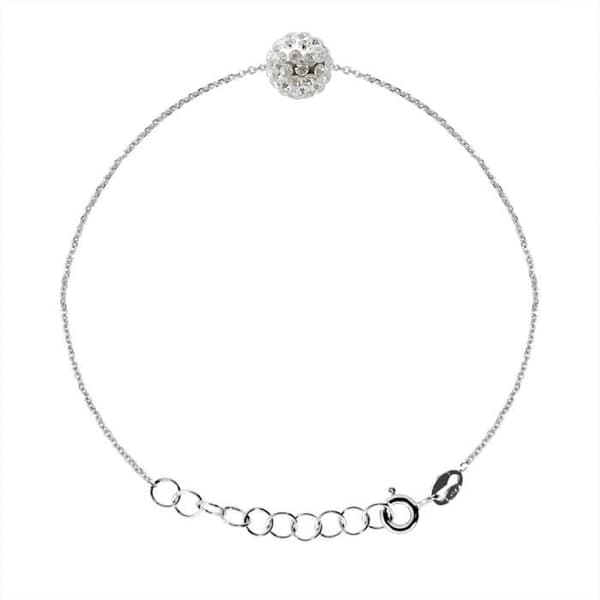Armband - LOVA LOLA VAN DER KEEN - Äkta Kristall - 925 Sterling Silver - Justerbar storlek - 8 mm