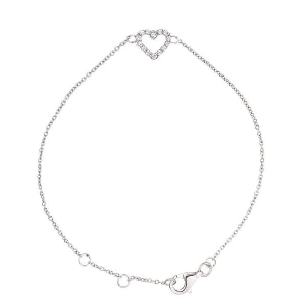 Armband - LOVA - VAN DER KEEN - 925 Sterling Silver - Cubic Zirconia - Längd 18 cm