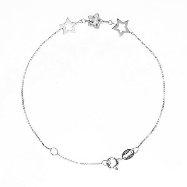 Armband - LOVA LOLA VAN DER KEEN - Stjärna - 925 Sterling Silver - Cubic Zirconia - 18 cm