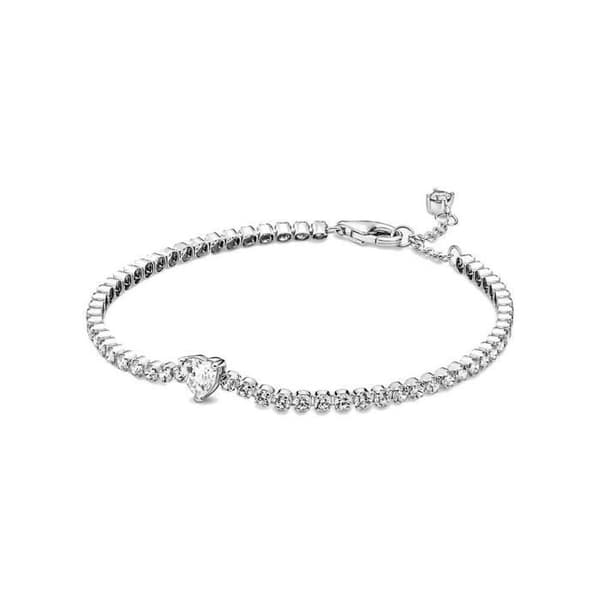 Pandora Relief Heart Tennis Armband 18 cm