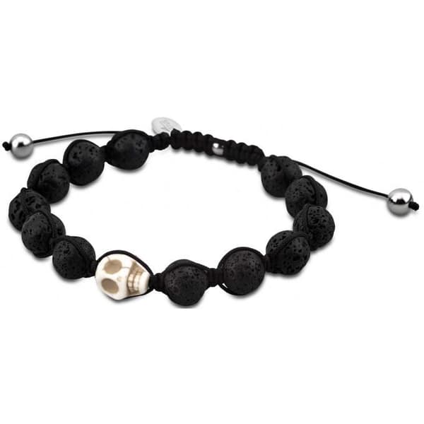 Armband - Lotus Style - LS3019-2-1 - Skull - Resin - Svart