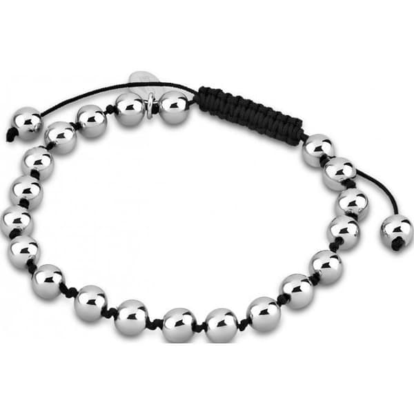 Armband - Lotus Style - LS1455-2-1 - Resin Beads - Silver - Herr
