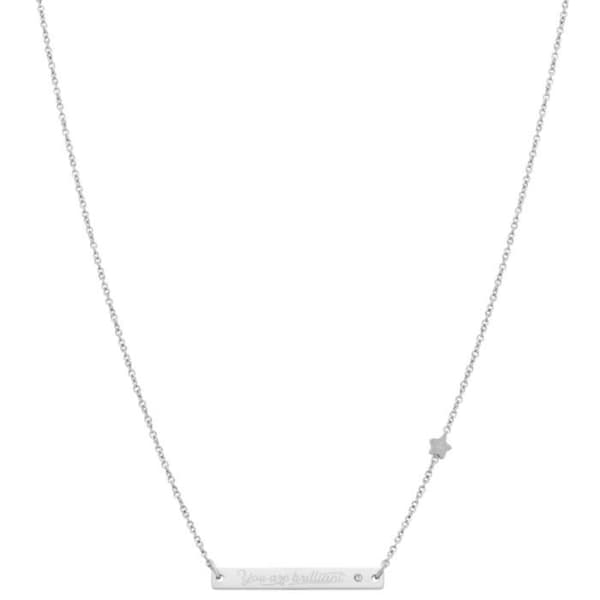 Damarmband MR WONDERFUL JOYAS WONDERFUL WORDS WJ20001. Pengar. Rostfritt stål. Karbinhake.