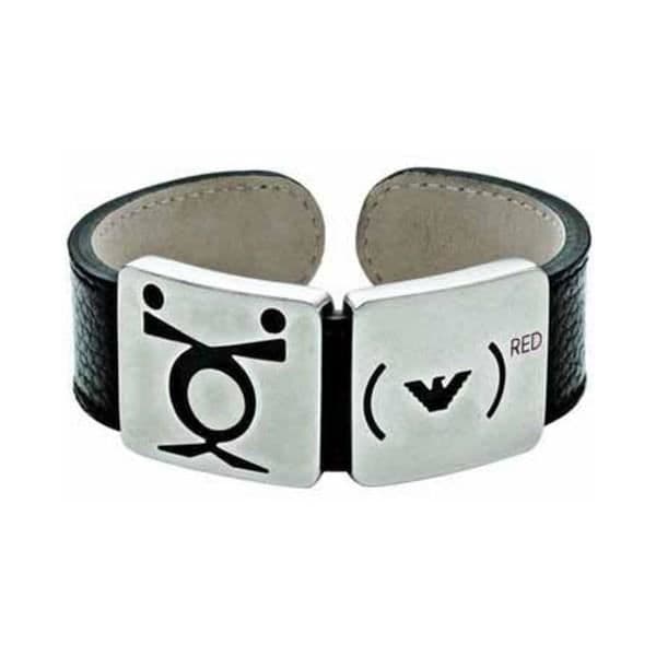 Armband - Emporio Armani - EG1981 - Metall och läder - Diameter 80 mm - Orange Dam