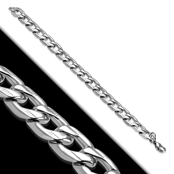 Armband Pansarlänk Rostfritt stål 316L 21 cm/11,5 mm