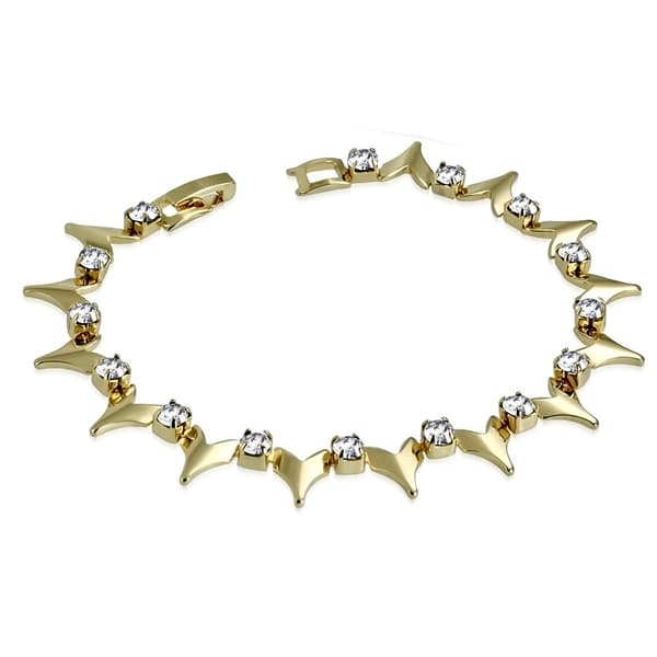 Armband med klara Cubic Zircon Guld Färg