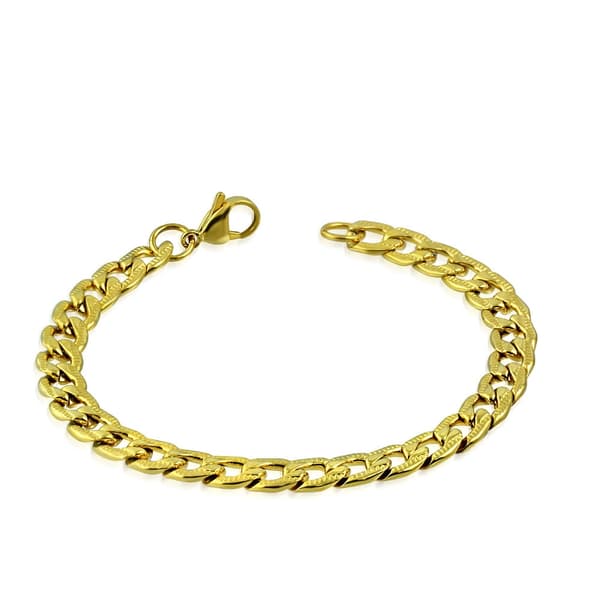 Herr Armband Pansarlänk Rostfritt stål 316L 22 cm /8 mm