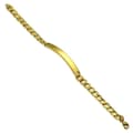 Miniatyrbild 3 av 3: Armband Pansarlänk ID bricka Rostfritt stål 316L 18 cm/6 mm Guld Färg