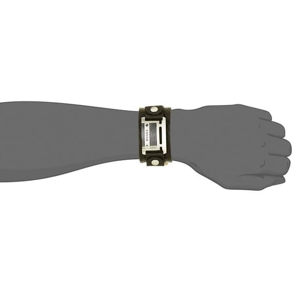 Armband - FOSSIL - JF84816040 - Äkta läder - Svart - Längd 25 cm