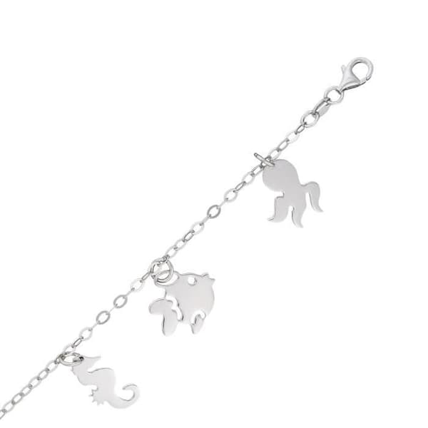 Armband - ORPHELIA - ZA-1638 - Sterlingsilver 925 - Antiallergisk - Rhodinerad