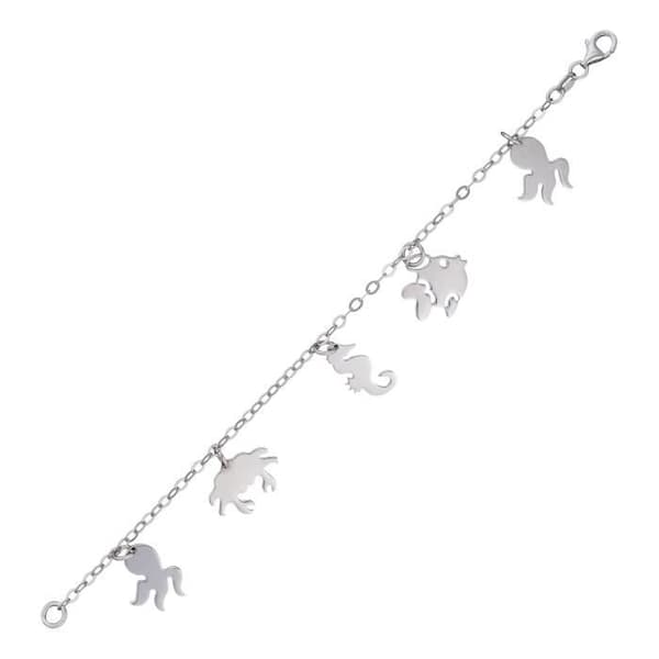 Armband - ORPHELIA - ZA-1638 - Sterlingsilver 925 - Antiallergisk - Rhodinerad