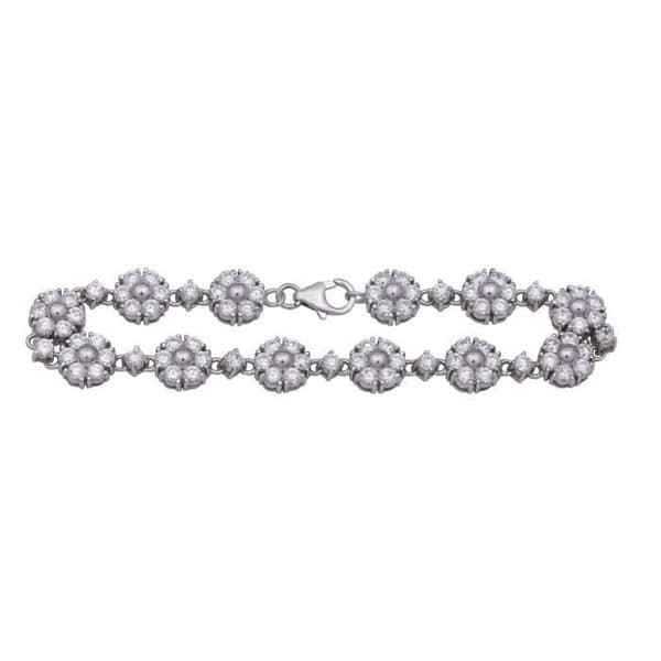 ORPHELIA SILVER Armband i 925 Sterling Silver med Cubic Zirconia - ZA-1882