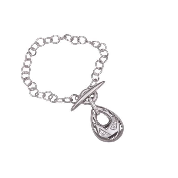 Armband - ORPHELIA - 925 Sterling Silver - Anti-allergisk - Rhodiumpläterad - Elegant