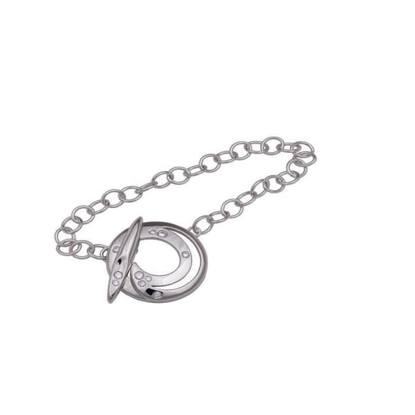 Armband - ORPHELIA - 19cm - Silver - Zirkoniumoxid - Mixte