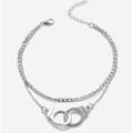 Miniatyrbild 2 av 3: Handcess Silver Bohemian Anklet med handbojor för kvinnor och flickor,