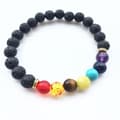 Miniatyrbild 1 av 4: Br564 Armband balans yoga fossilperlor turkos uggla charm reiki