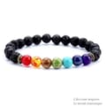 Miniatyrbild 2 av 2: Armband - 7 Chakra - Natursten - 8mm - Elastisk - Dam
