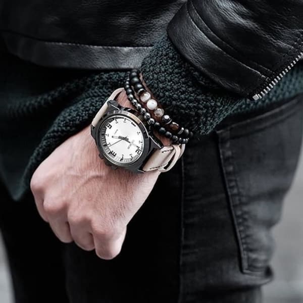 SHOP-STORY - "Anchor &amp; Balance" Dubbelarmband i agat och hematit