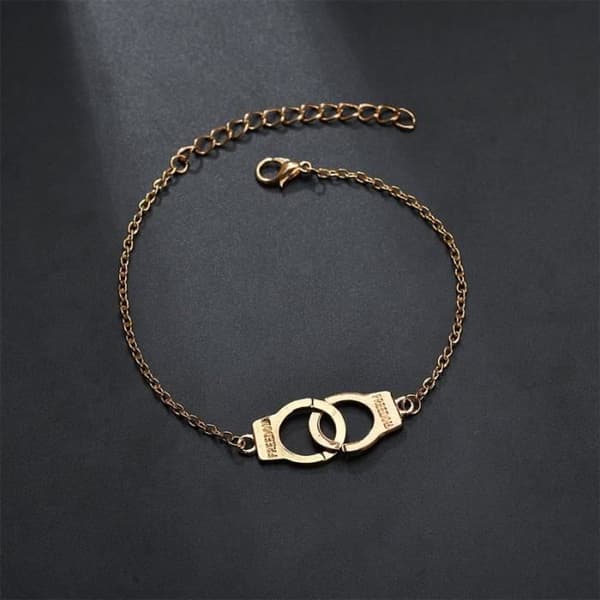 Ankelarmband - SHOP-STORY - Freedom - Guld - Justerbart - Metall